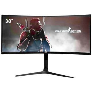 Monitor Gamer Tela Curva 38" Ultrawide Full HD LED RGB 75Hz 1ms DP HDMI Tela VA Suporte VESA