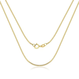 Corrente de Ouro 18k Veneziana Redonda com 45cm em Oferta na Shopee