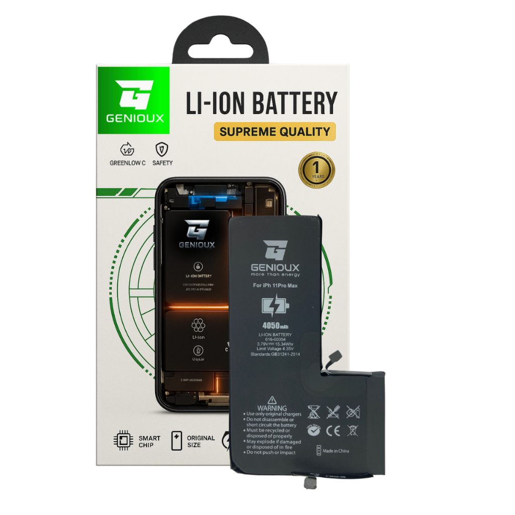Bateria para iPhone 11 Pro Max PRIME GENIOUX A2161 A2220 A2218