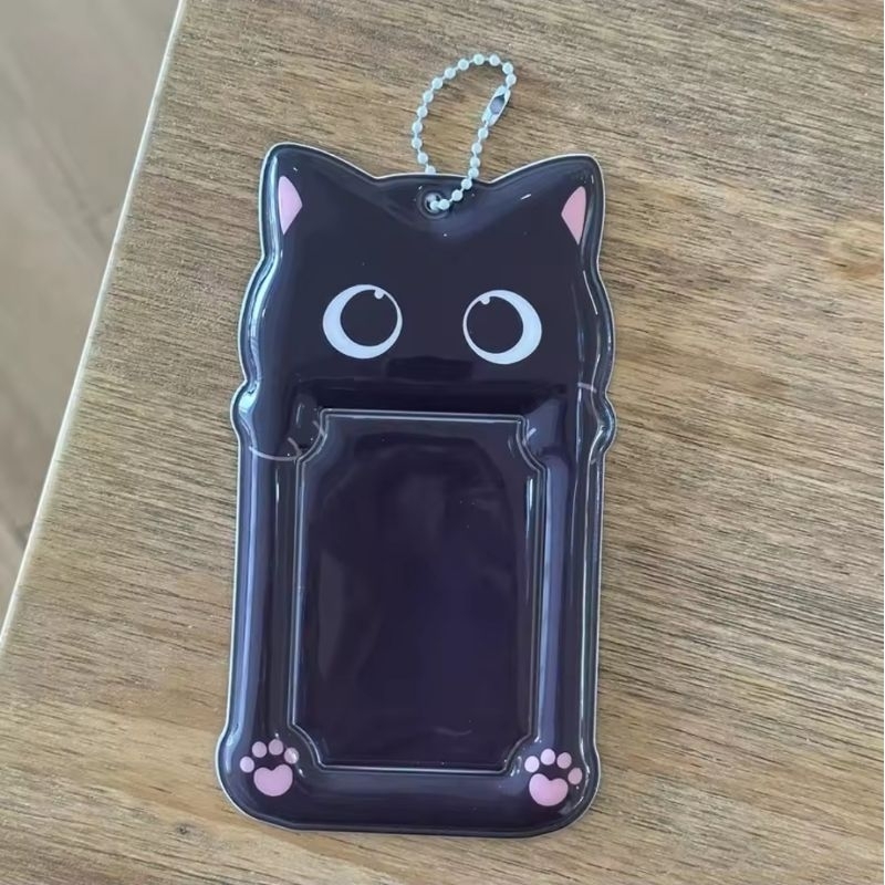 Chaveiro porta photocard kpop sleeve fofo gatinho | Shopee Brasil
