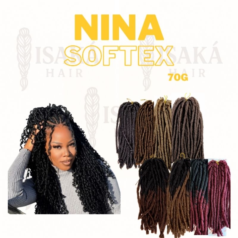 Nina Softex Pacotinho Cabelo Cacheado Sintético Crochet Braid Gypsy ...
