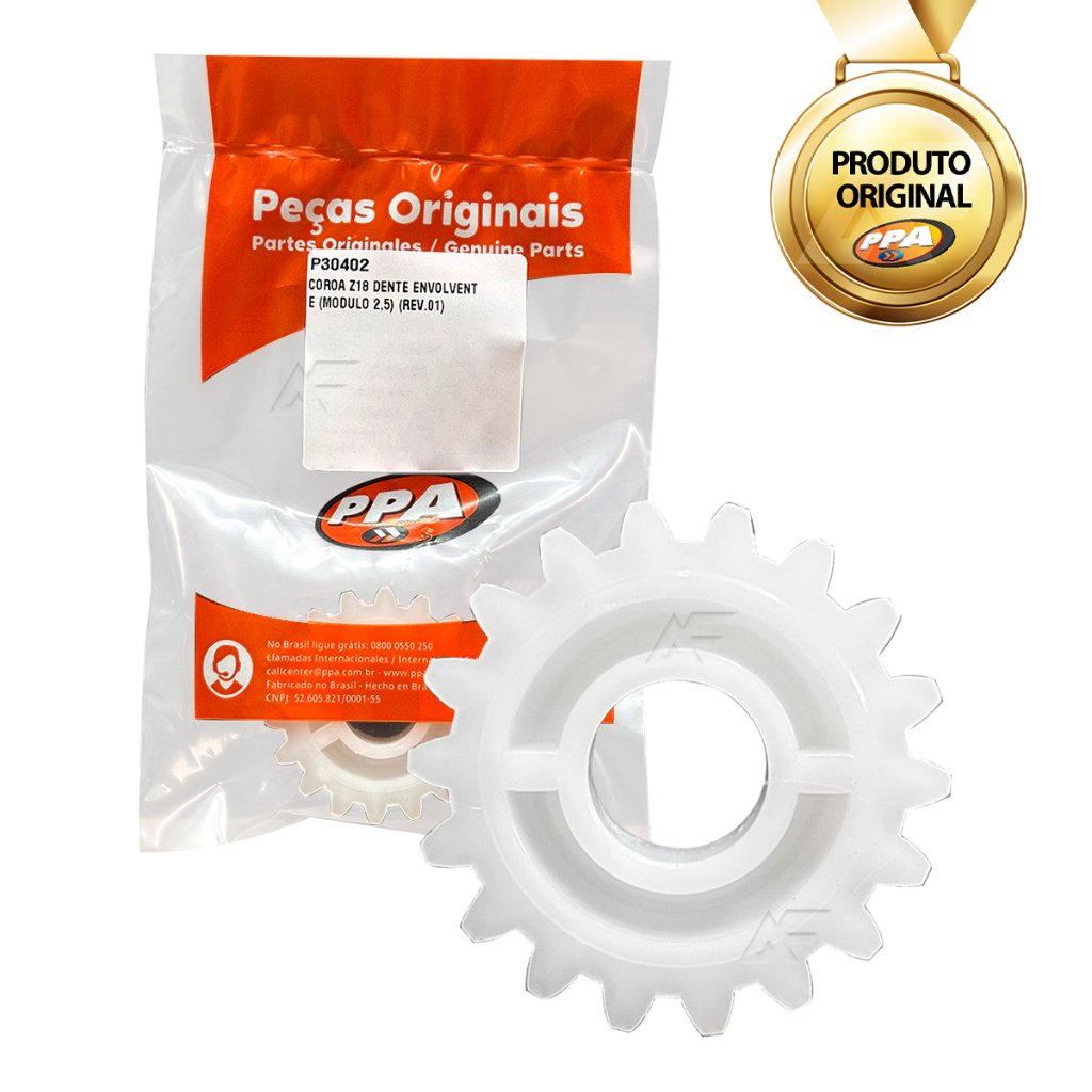 Coroa Nylon Z18 Dente Envolvente Linha Basculante PPA | Shopee Brasil