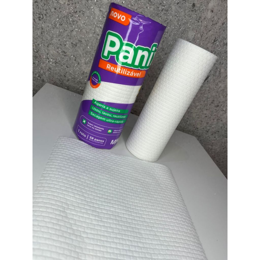 Pano Reutilizável em Rolo Panix – 58 Panos (20,5 cm x 12,47 m) | Shopee ...