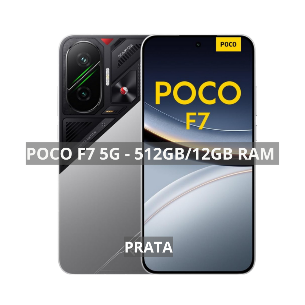 Poco F7 5G, Processador Snapdragon 8 Gen 4, Bateria 6500mAh, 512GB