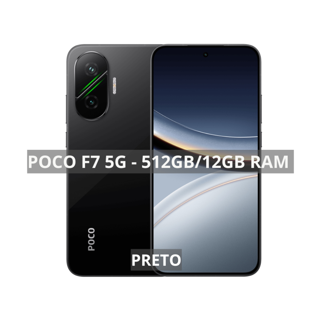 Poco F7 5G, Processador Snapdragon 8 Gen 4, Bateria 6500mAh, 512GB