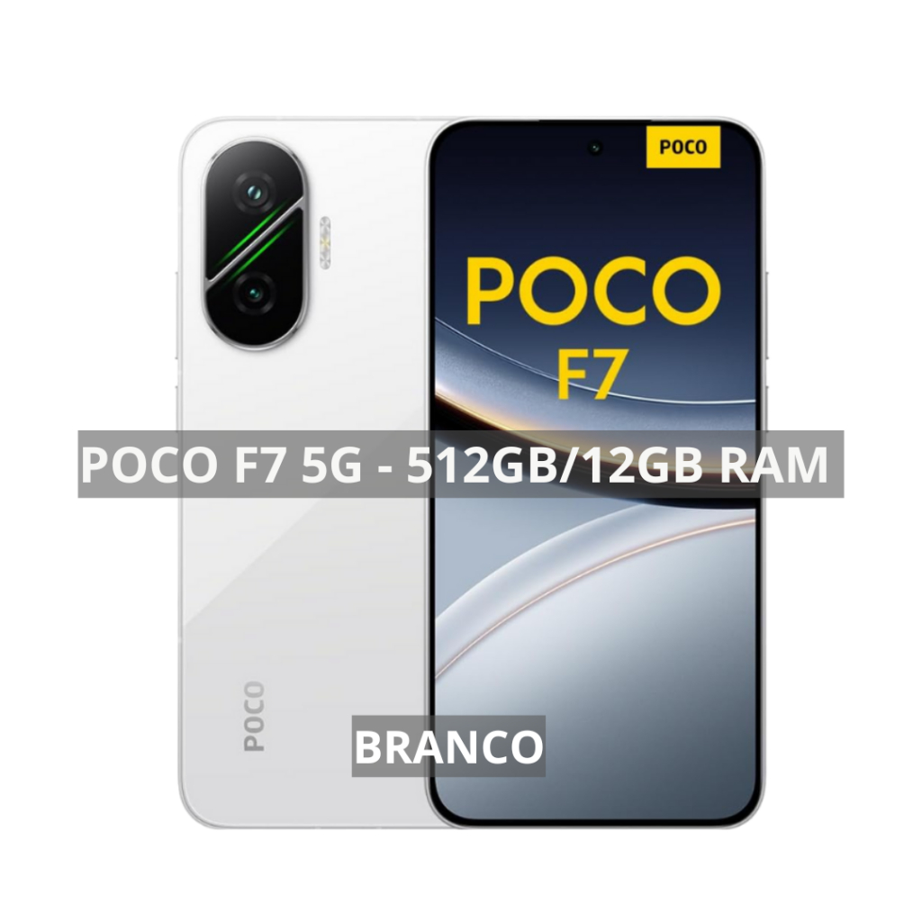 Poco F7 5G, 512GB / 12GB RAM, Câmera 50MP Processador Snapdragon 8