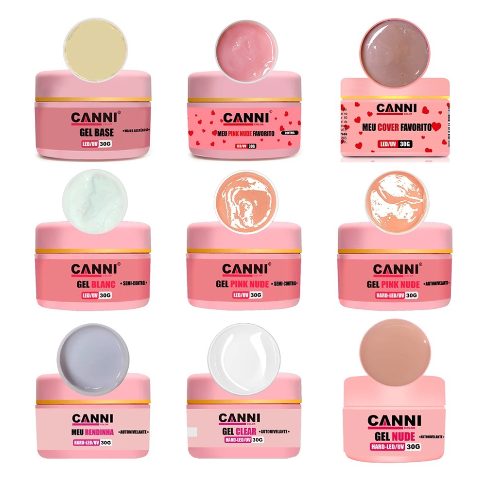 Cani color gel 30g contrutor unhas cores semi control autinivelante ...