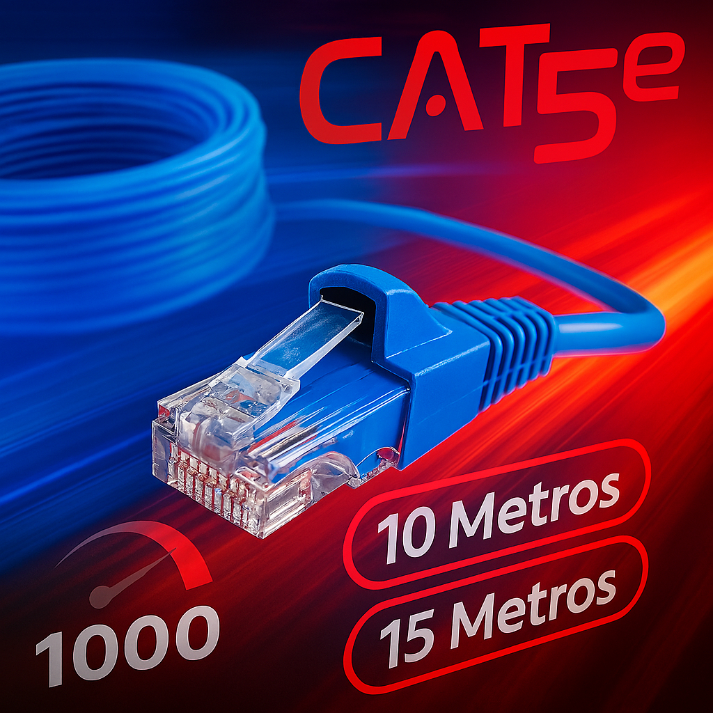Cabo De Rede Internet Rede Cat6 Ethernet Internet 10 Metros Rede 15 ...
