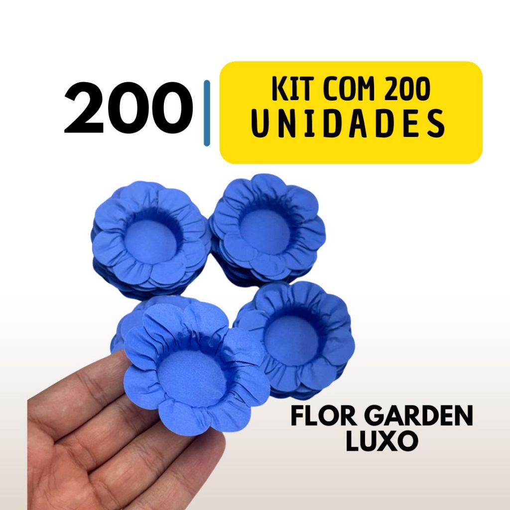 200 Forminhas Doces Finos Flor Garden Luxo – Casamento, Fest