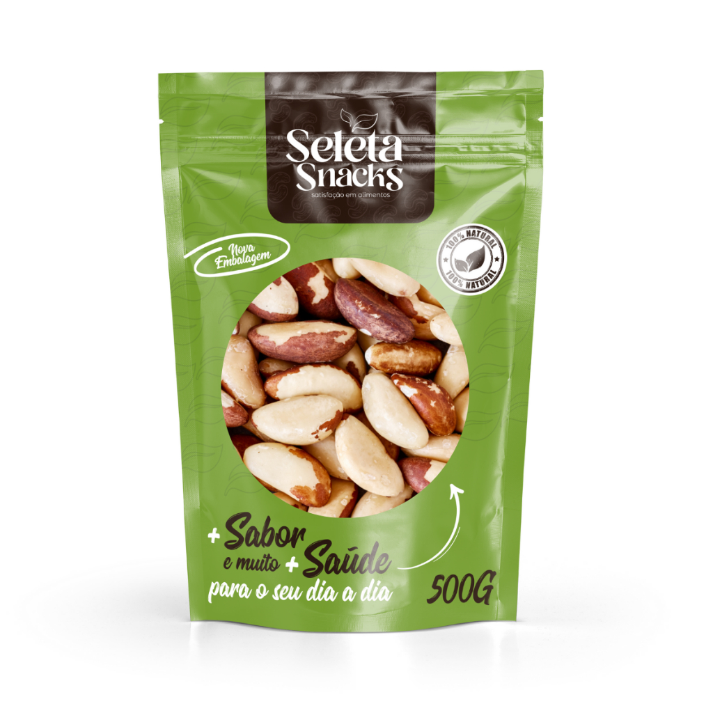 Castanha-do-Pará 500g Premium Rica em Selênio Amazônia Pura Embalagem a ...