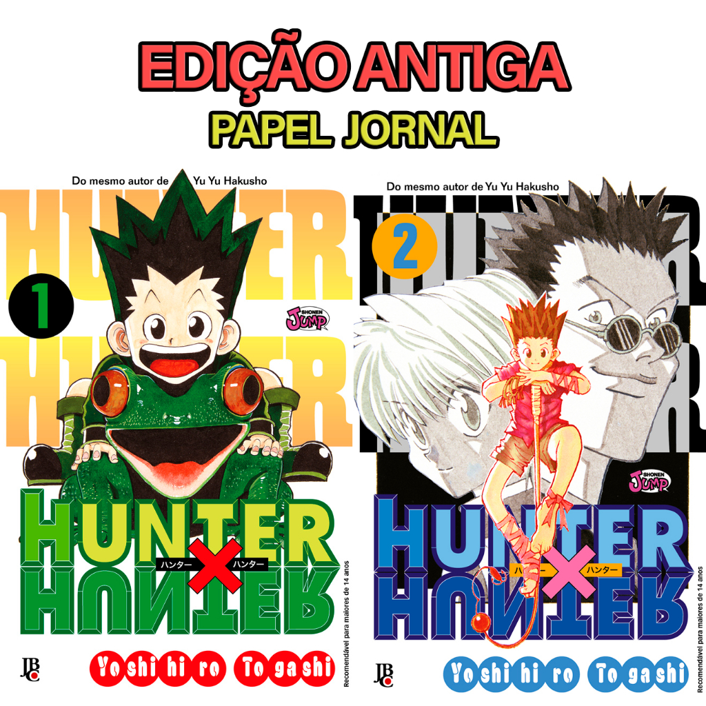 EDIÇÃO ANTIGA Hunter x Hunter Volume 1 e 2 | Shopee Brasil