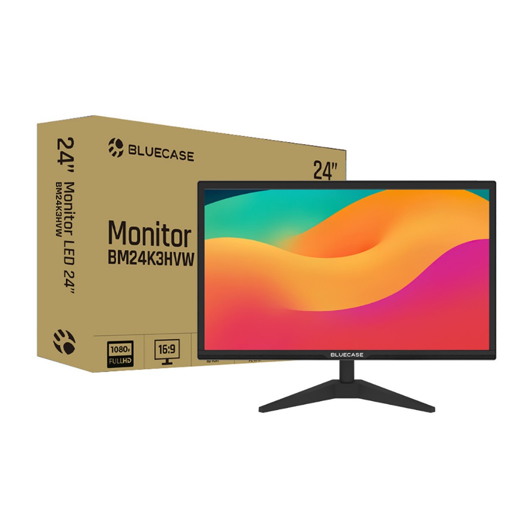 MONITOR 24" LED BM24K3HVW BLUECASE BLACK HDMI E VGA | Shopee Brasil