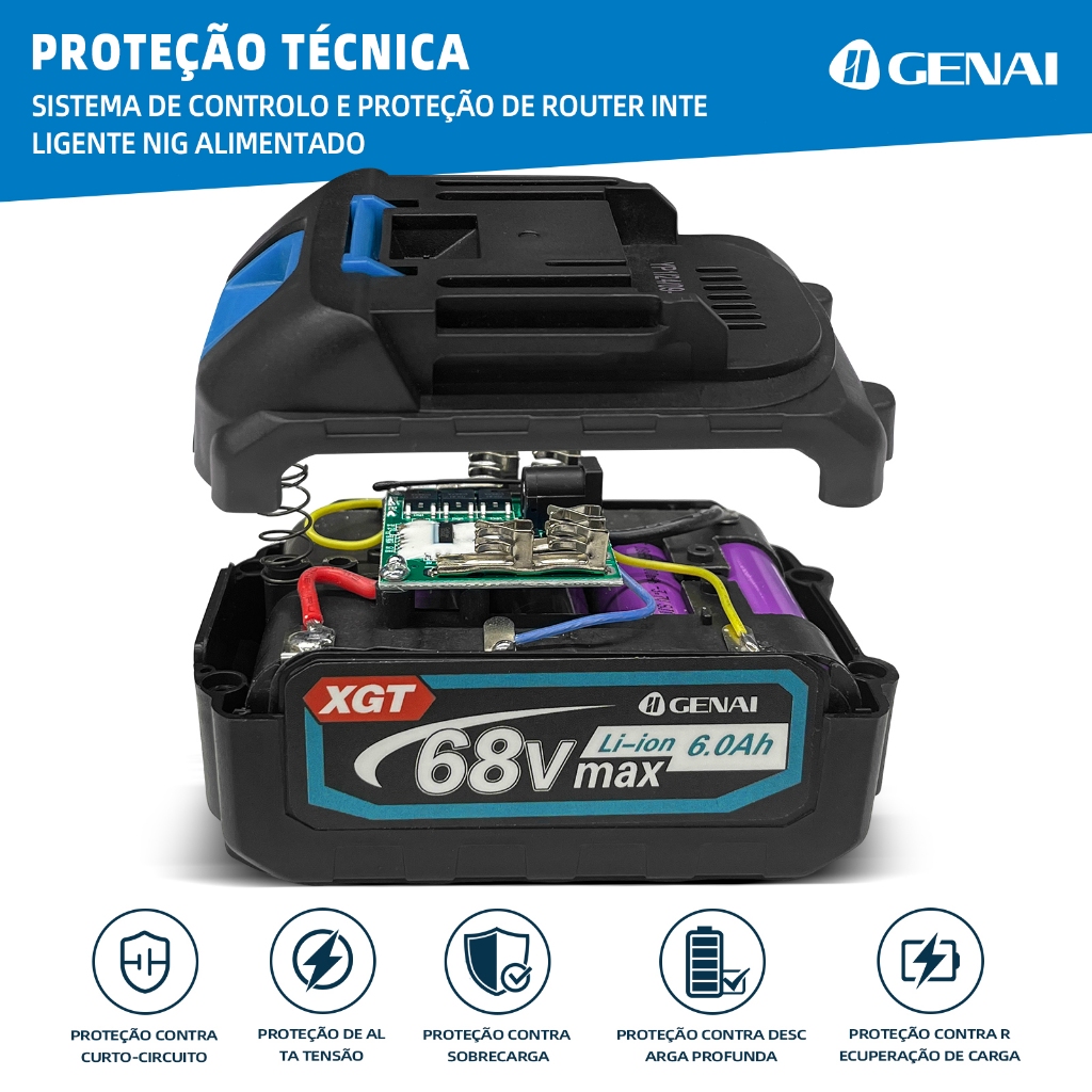 Bateria Makita 68V 6.0Ah (6000mAh) Li-Ion - Para Motosserra e