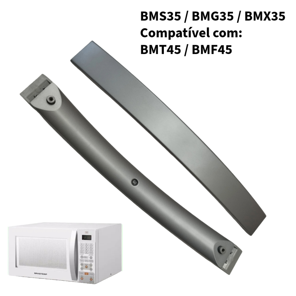 Puxador Semi-novo Microondas Brastemp BMS45 BMA30 BMC20 BMS26