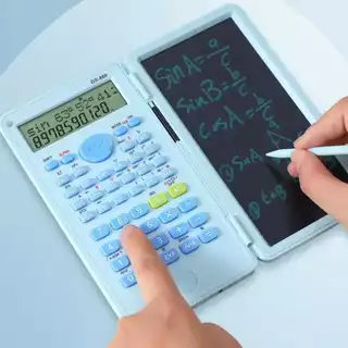 Calculadora Cientifica 2 em 1 com Louça Magica, 12 Digitos Portatil e Dobravel 8165 8457
