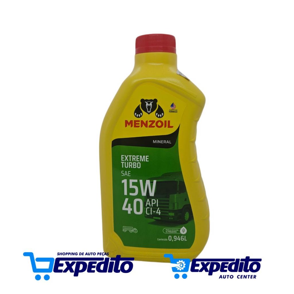 Óleo Motor Mineral Diesel SAE 15W40 API CI-4 Menzoil 1L | Shopee Brasil