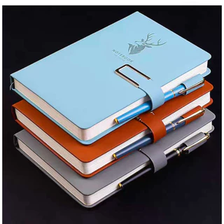 caderno de couro macio A5 agenda retro de 90 folha (180páginas)para trabalho