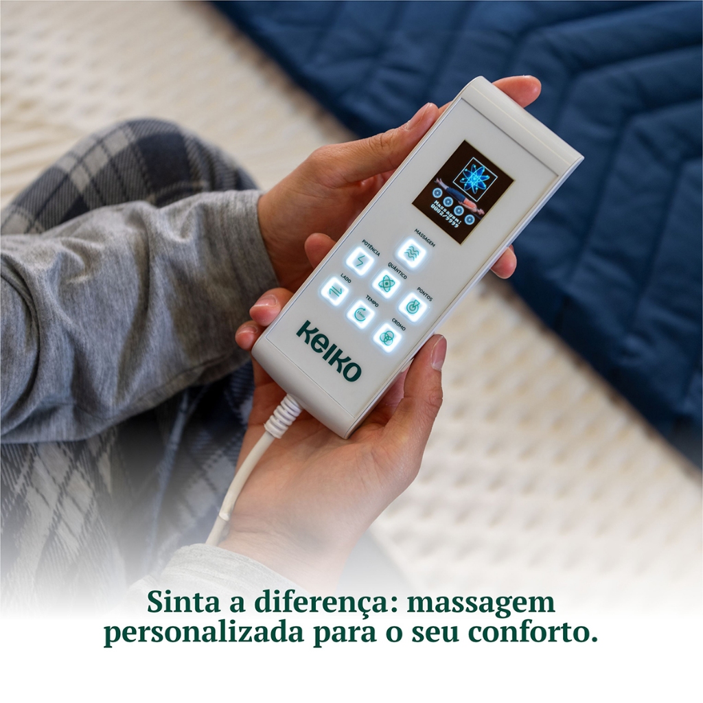 Colchão Queen D45 Connect Molas Ensacadas Massageador 25x158x198