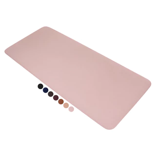 MousePad Grande Rosa Desk Pad Couro Gamer Office