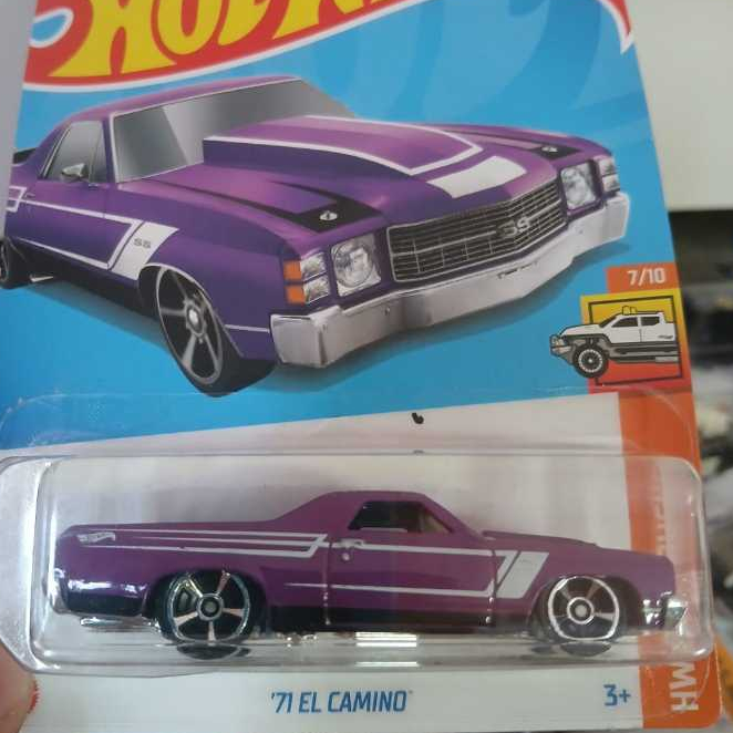 Hot Wheels '71 El Camino Roxo - Muscle Car Clássico - HW Art Cars