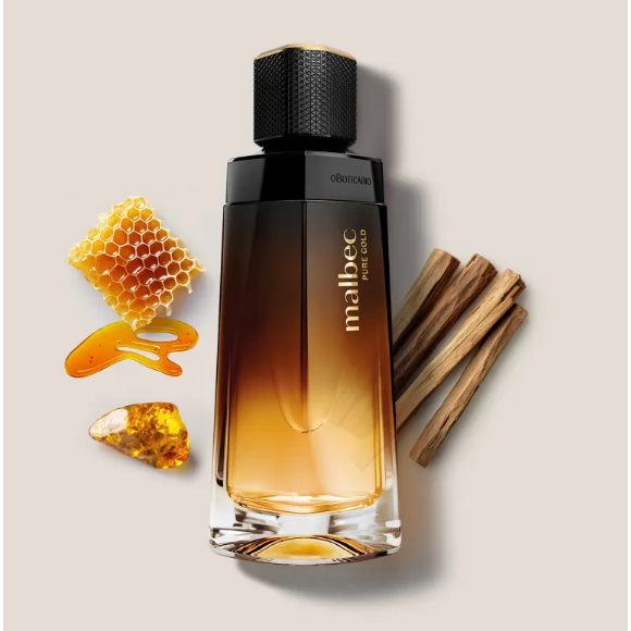Colônia Malbec Pure Gold 100ml - Perfume Amadeirado masculino o Boticário em Oferta na Shopee