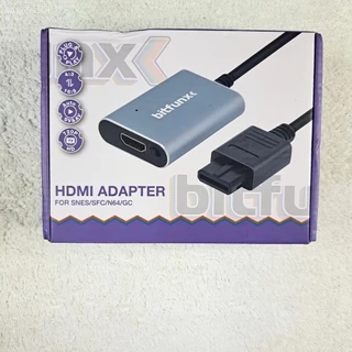 Adaptador Hdmi Bitfunx para Gamecube, Nintendo 64 Ou Super Nintendo Cabo Hdmi HD 720p. N64, Snes, Game cube. Conversor