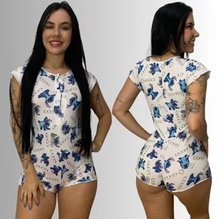 🎀 Baby Doll Sortidos Personagens Cropped Pijama SUEDE Ondinha Short Doll de Dormir em Oferta na Shopee