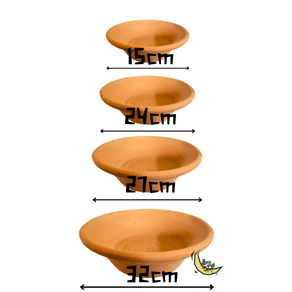 Alguidar de Barro 15cm/24cm/27cm/32cm para Oferendas – Exu, Oxum ...