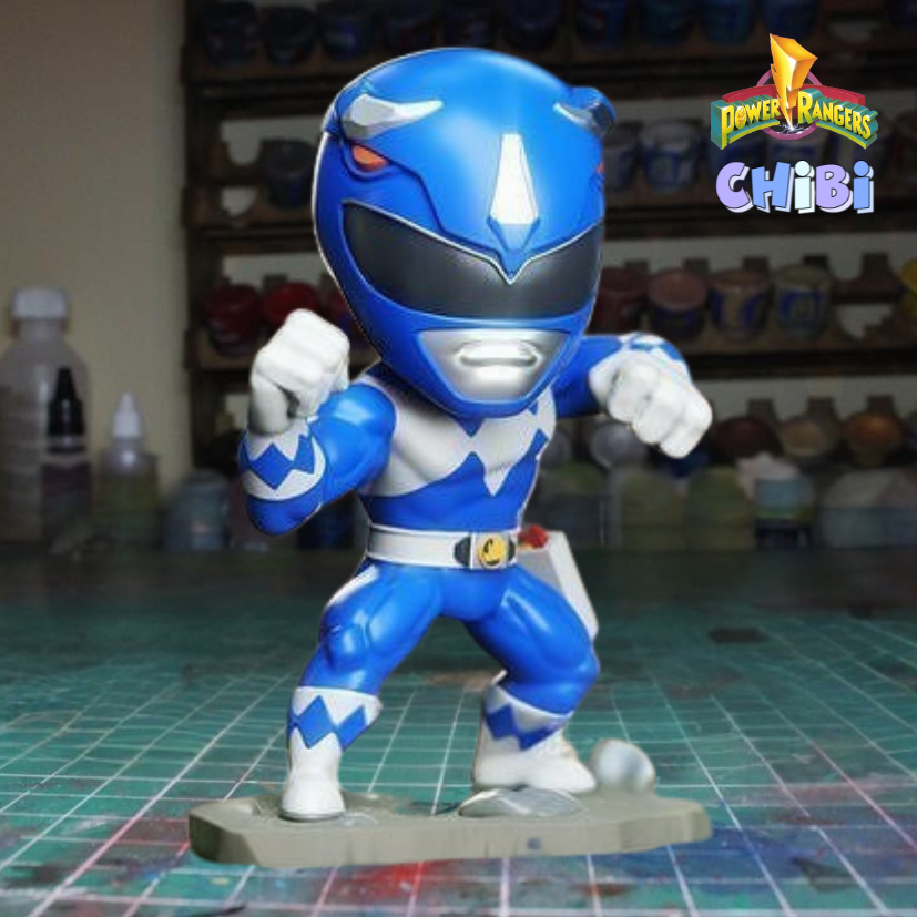 Chibi Set - Ranger Azul / Power Rangers - Figura Colecionável | Shopee ...