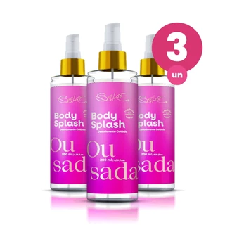 Kit 3 Body Splash Alta Fixação Ousada 200ml Fragância Floral Jasmin Belkit em Oferta na Shopee
