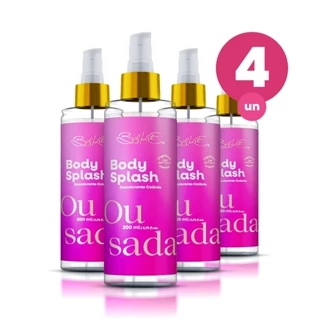 Kit 4 Body Splash Alta Fixação Ousada 200ml Fragância Floral Jasmin Belkit em Oferta na Shopee