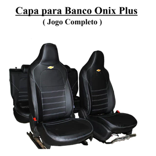 Capa Banco Onix Plus 2020 2021 2022 2023 2024 2025 Couro Impermeável Jogo Completo Sob Medida