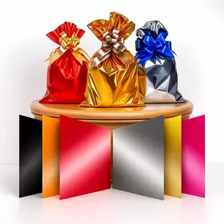 50 Sacos de Presente Metalizados - 10x14 | 15x22 | 15x29 | 20x29 | 25x37 | 30x44 | 35x54 | 45x58