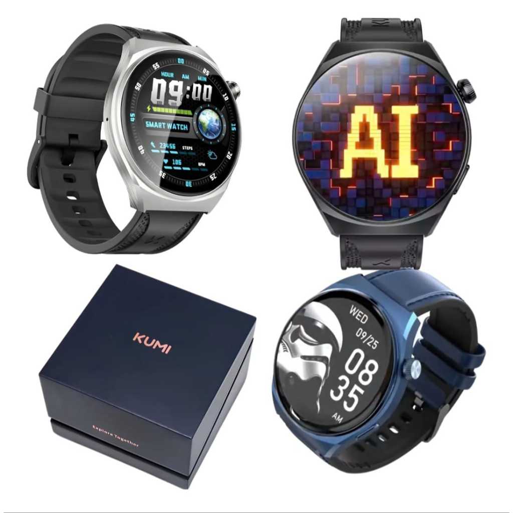 Relógio Smartwatch Kumi Gw6 Tela Amoled De 1.43 Polegadas | Shopee