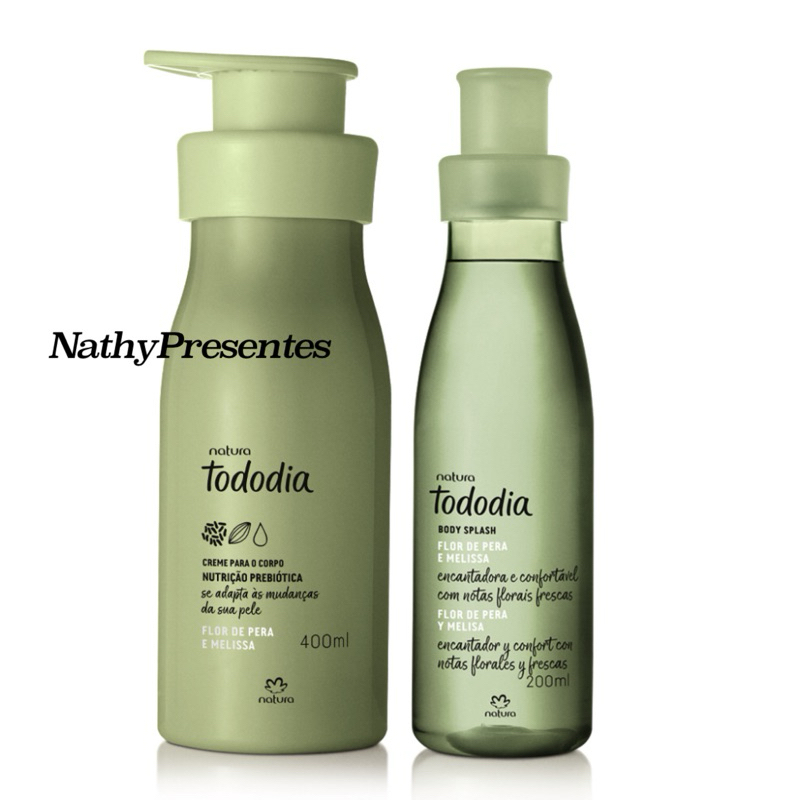 Kit Tododia Natura -Hidratante 400ml + Body Splash 200ml (escolha