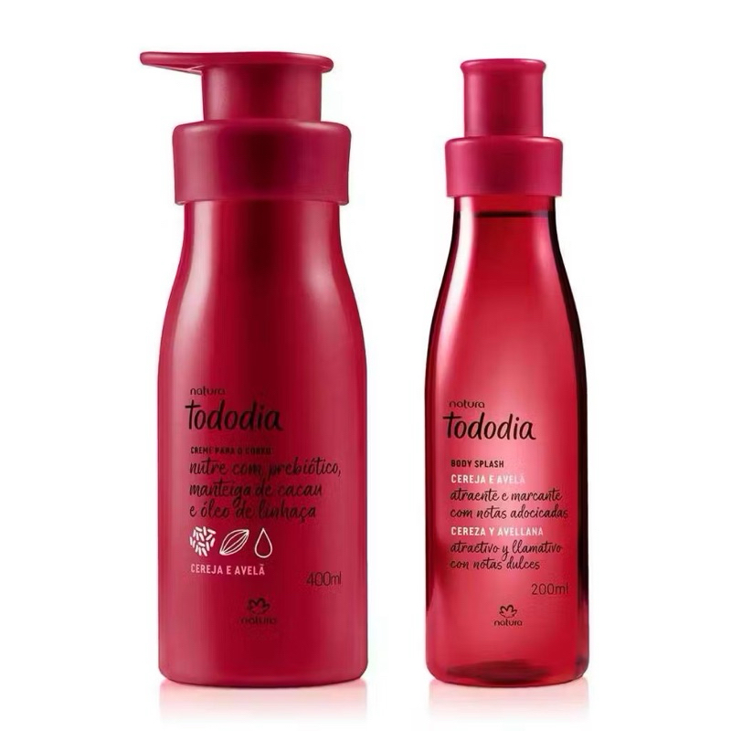 Kit Tododia Natura -Hidratante 400ml + Body Splash 200ml (escolha