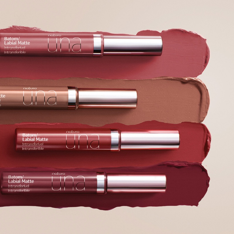 Batom Matte Intransferível Una - A escolher | Shopee Brasil