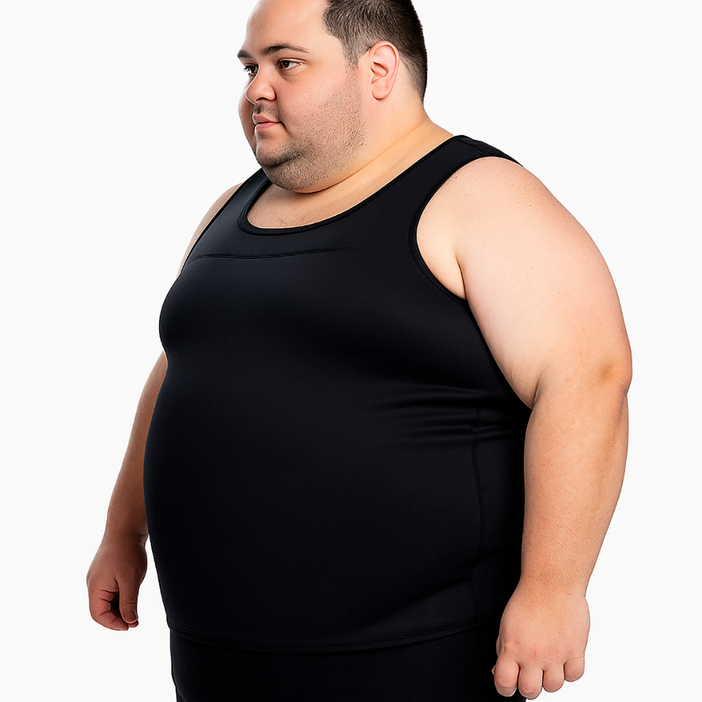 Regata Masculina Plus Size Redu Shaper Abdômen Modeladora Emagrecedora
