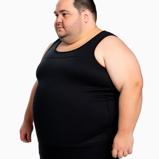 Regata Masculina Plus Size Redu Shaper Abdômen Modeladora Emagrecedora