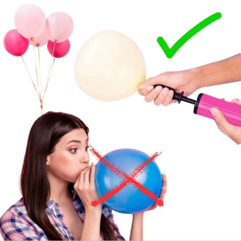 Bomba Manual Para Inflar Encher Balão Bexiga | Shopee Brasil