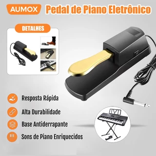 Pedal Sustain Teclado Universal Yamaha Roland Durável Resistente Bertô em Oferta na Shopee
