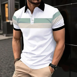 Camisa Gola Polo Casual Masculina Manga Curta Camiseta Blusa Masculina Qualidade Premium