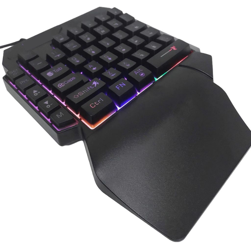 Mini Teclado One hand e Mouse Com Fio Gamer RGB LEHMOX LEY-2117