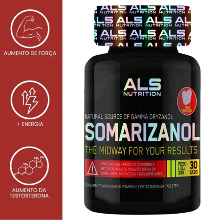 Somarizanol Hipertrofia Muscular 30 Doses Força