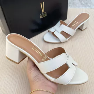 Salto Sandália Vizzano Pelica Confortável Calce Fácil Estilo Lançamento Moda Verão Festa Evento em Oferta na Shopee