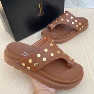 Sandália Feminina Vizzano Pelica Summer Aplique Taxinhas Confortável Casual em Oferta na Shopee