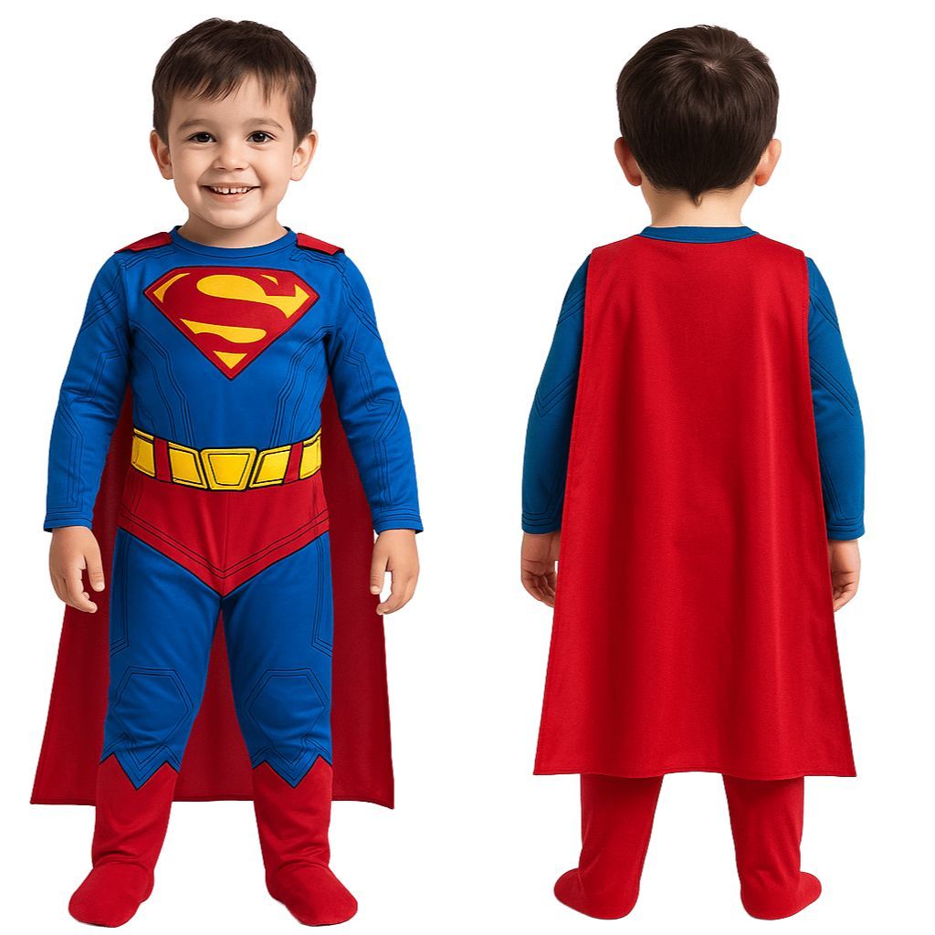 Fantasia Infantil Superman Capa com Velcro Multiverso das Fantasias ...