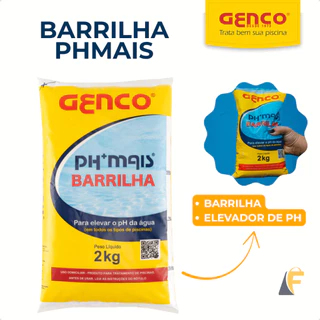 Barrilha Piscina Granulado 2kg Ph Mais Piscina Elevador De Ph Genco em Oferta na Shopee