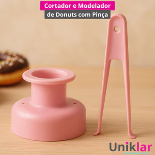 Cortador e Modelador de Donuts com Pinça para Cobertura por Pressão em Oferta na Shopee