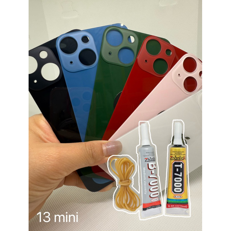 Tampa Traseira Vidro iPhone 13 mini Furo da câmera maior | Shopee Brasil